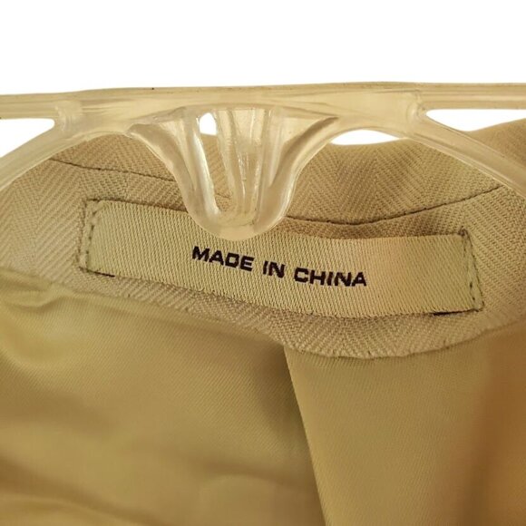 Island Pacific by Nordstrom 100% Silk Beige Blazer 48L Coastal Resort Jacket - Picture 3 of 7